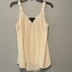 Cream Lane Bryant flowy tank top